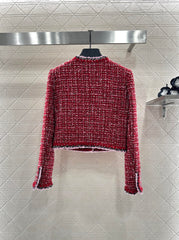 Brooch Round Neck Knitted coat