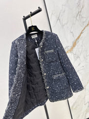 Coarse-woven Goose Down Woven Coat