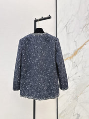 Coarse-woven Goose Down Woven Coat