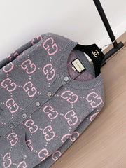 All-over print cardigan