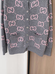 All-over print cardigan