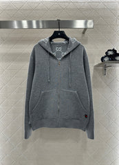 Reversible Knit Hooded Jacket