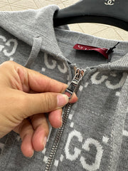 Reversible Knit Hooded Jacket