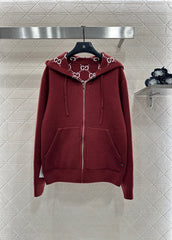 Reversible Knit Hooded Jacket