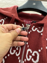 Reversible Knit Hooded Jacket