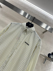 Short-sleeved striped shirt
