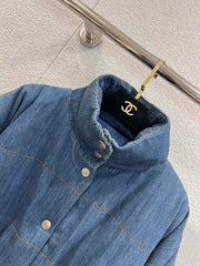 Blue Denim Down Jacket