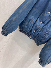Blue Denim Down Jacket