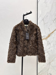 Eco-friendly mink fleece coat