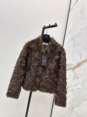 Eco-friendly mink fleece coat