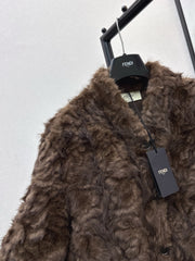 Eco-friendly mink fleece coat