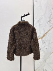 Eco-friendly mink fleece coat