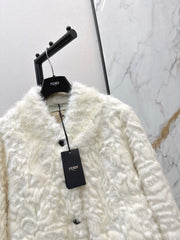 Eco-friendly mink fleece coat