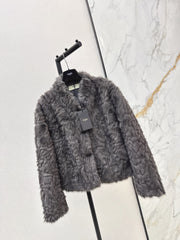 Eco-friendly mink fleece coat