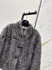 Eco-friendly mink fleece coat