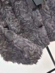 Eco-friendly mink fleece coat
