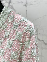 Loose-fitting French-style knitted cardigan