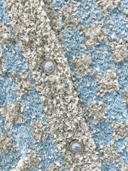 Loose-fitting French-style knitted cardigan