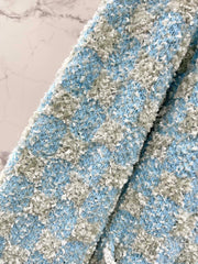 Loose-fitting French-style knitted cardigan