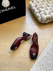 Mary Jane chunky heeled shoes