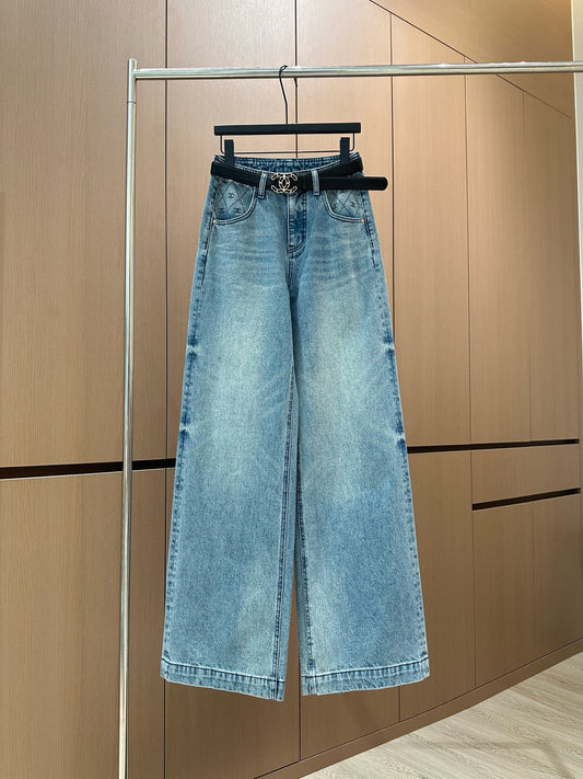 Rhinestone Pocket Jeans