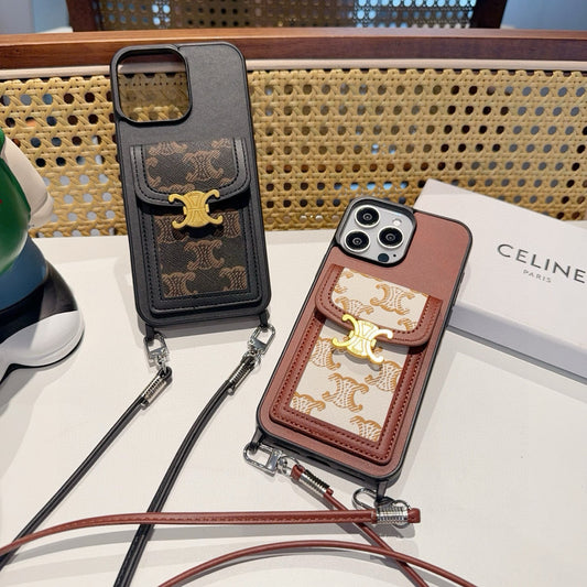 Crossbody SIM Card Holder Phone Case