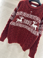 Fair Isle Logo Knit Sweater.