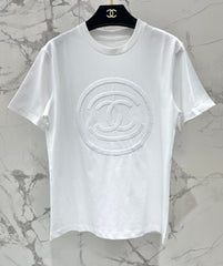 Simple Embroidered Logo Cotton Short-Sleeve T-Shirt