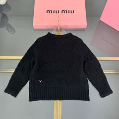 Heart-Shaped Jacquard Sweater