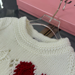 Heart-Shaped Jacquard Sweater