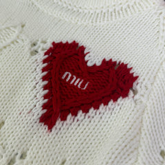Heart-Shaped Jacquard Sweater