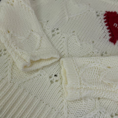 Heart-Shaped Jacquard Sweater