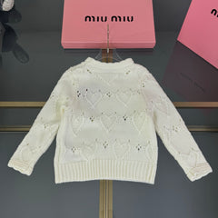 Heart-Shaped Jacquard Sweater
