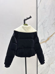Velvet Teddy Bear Collar Down Jacket