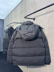 Patchwork Zipper Down Jacket
