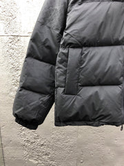 Patchwork Zipper Down Jacket