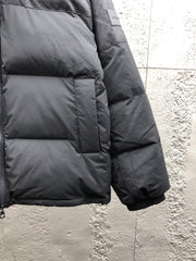 Patchwork Zipper Down Jacket