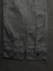 All-over print denim jacket with subtle pattern