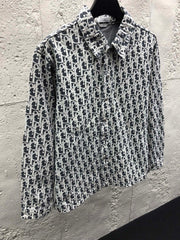 All-over jacquard print shirt