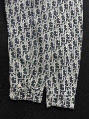 All-over jacquard print shirt