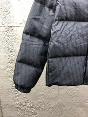 Subtle Monogram Canvas Down Jacket with Stand Collar