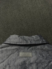 Subtle Monogram Canvas Down Jacket with Stand Collar