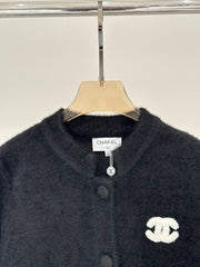 cozy color-blocked knit cardigan