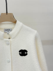 cozy color-blocked knit cardigan