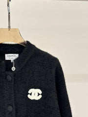 cozy color-blocked knit cardigan