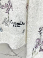 3D Butterfly Embroidered Delicate Knit Cardigan