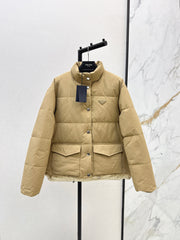 Stand-up collar down jacket
