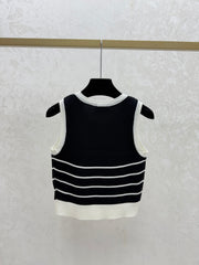 striped vest