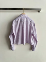 Striped Embroidered Shirt