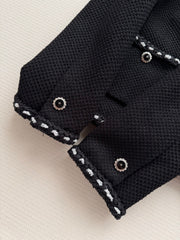 Classic Crew Neck Tweed Jacket